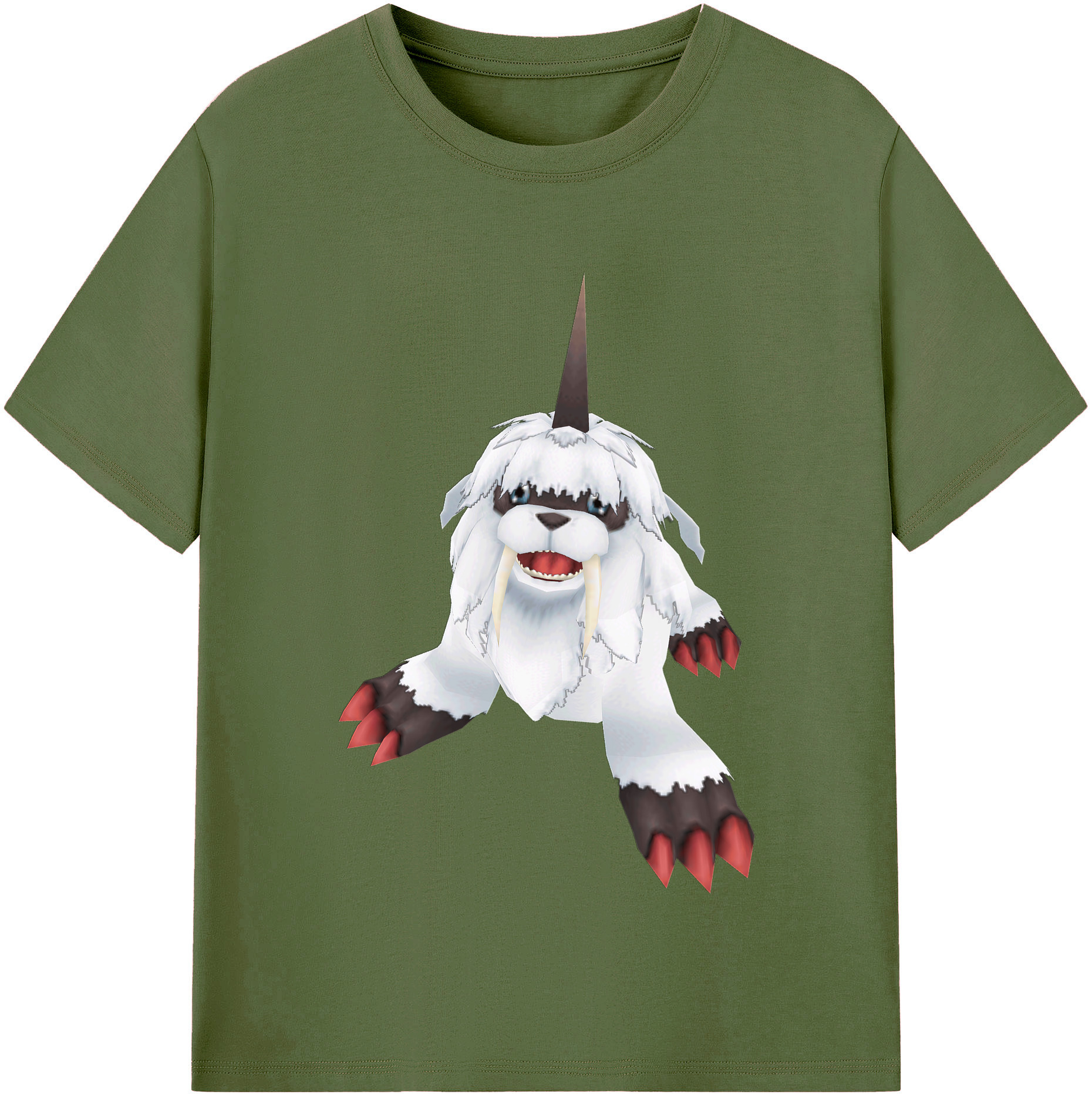 （画像用） Digimon デジタルモンスター/デジモン 綿100％半袖Tシャツ（フロントプリント）